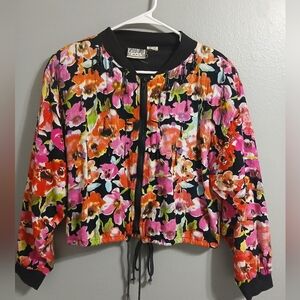 Floral Vintage Women's Jacket by Abrand - Multicolor